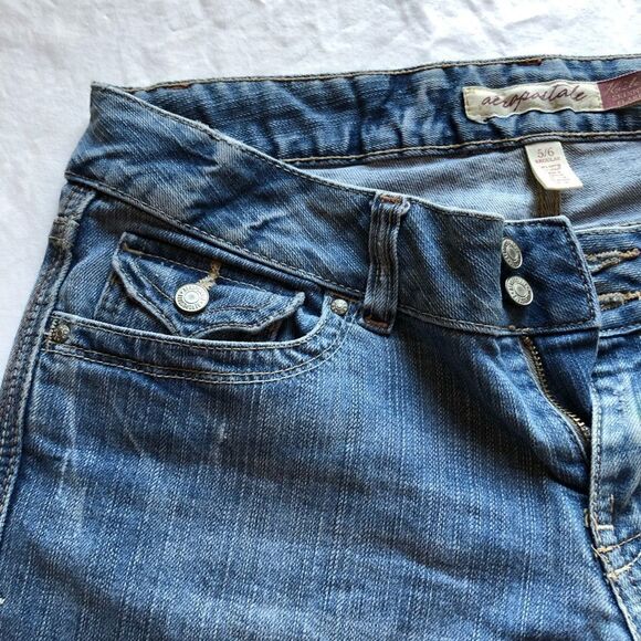 Aeropostale Faded Jeans Blue 5/6 Reg - Picture 8 of 11